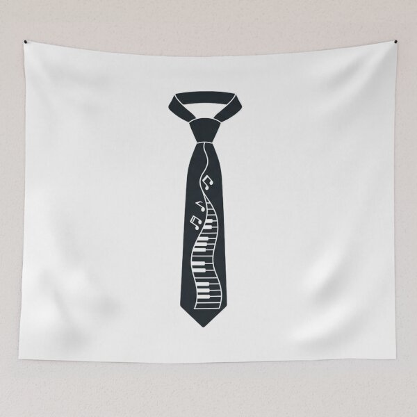 Item preview, Classic Musical Piano Keys - Elegant Ivory & Ebony Necktie Design designed and sold by Wear Sculpt.