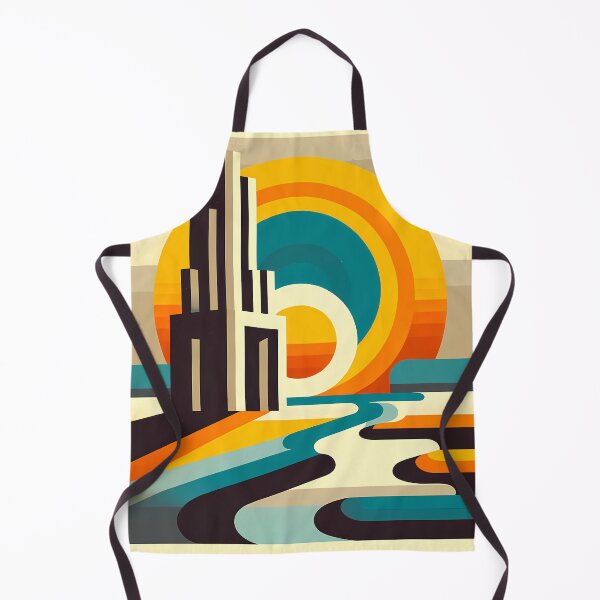 Item preview, Retro Geometric Sunset Letterform designed and sold by InkSmithery.