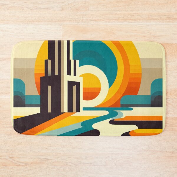 Item preview, Retro Geometric Sunset Letterform designed and sold by InkSmithery.