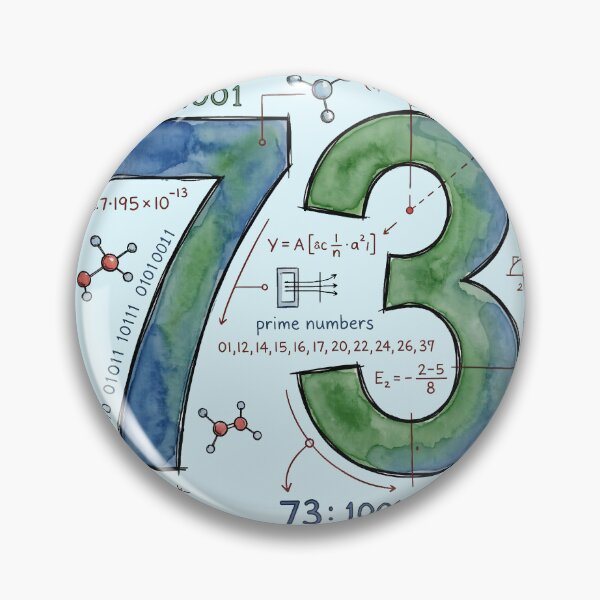 Item preview, The Number 73 The Big Bang Theory designed and sold by Screen Lore.