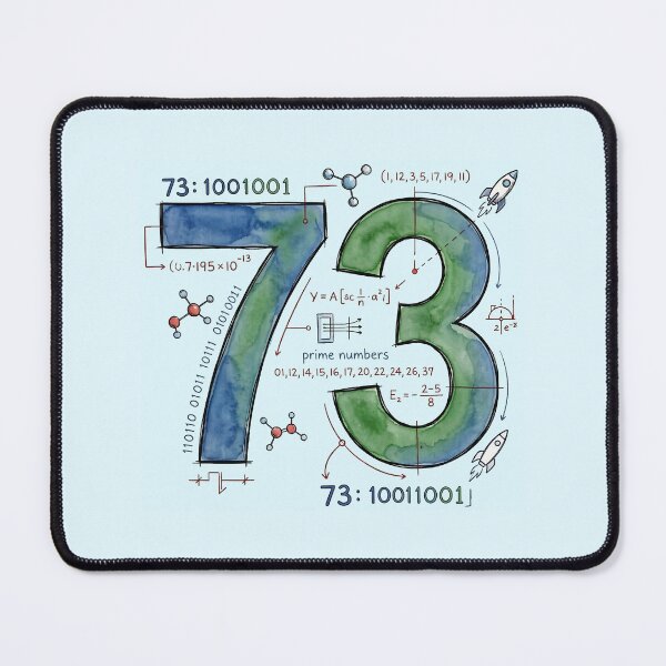 Item preview, The Number 73 The Big Bang Theory designed and sold by Screen Lore.