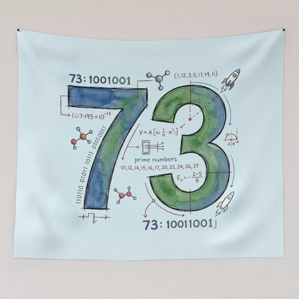 Item preview, The Number 73 The Big Bang Theory designed and sold by Screen Lore.