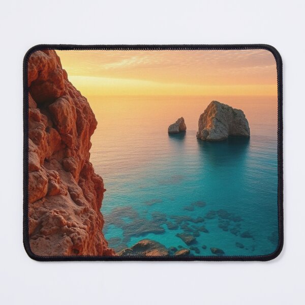 Item preview, Golden Sunset Over Clear Turquoise Coastal Waters designed and sold by Vida e Arte.