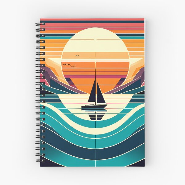 Item preview, Geometric Sunset Sailboat designed and sold by InkSmithery.