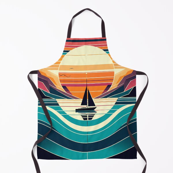 Item preview, Geometric Sunset Sailboat designed and sold by InkSmithery.