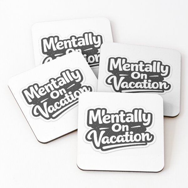 Item preview, Mentally On Vacation Humor Travel Lover Design designed and sold by VibeFusionX.