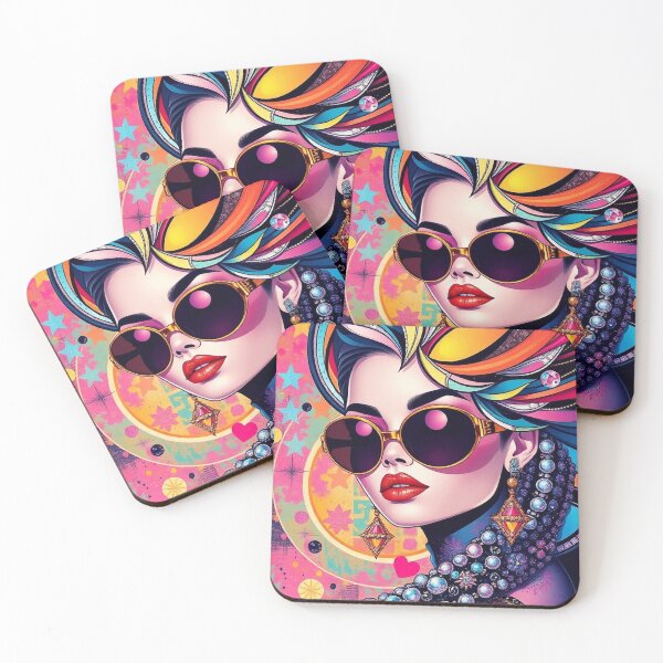 Item preview, Woman wearing sunglasses and jewelry designed and sold by BenCoStyle.