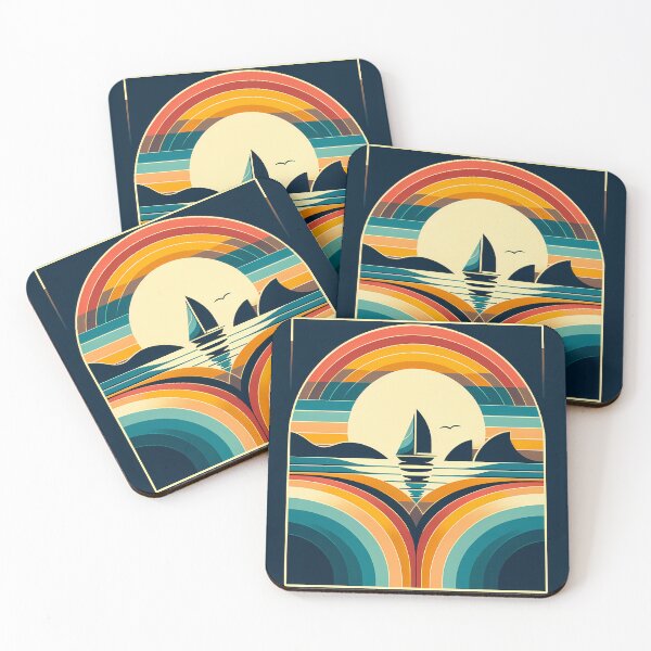 Item preview, Geometric Sunset Sailboat designed and sold by InkSmithery.