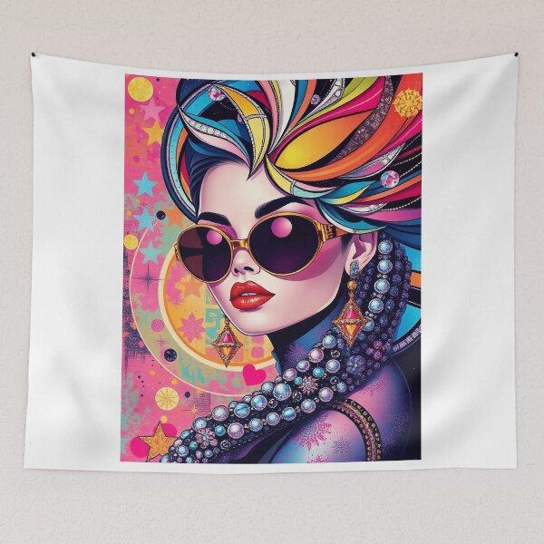 Item preview, Woman wearing sunglasses and jewelry designed and sold by BenCoStyle.