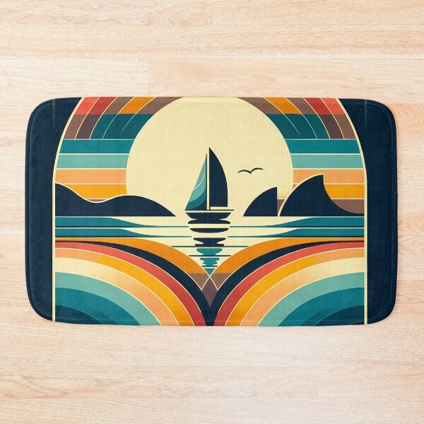 Item preview, Geometric Sunset Sailboat designed and sold by InkSmithery.