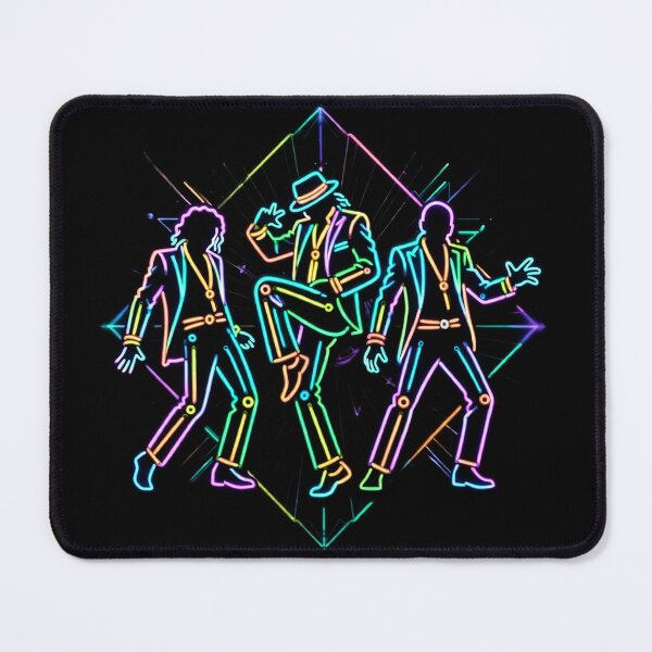 Item preview, MJ Triple Dancers Neon Glow Dance Art designed and sold by ExploreAura Studio.