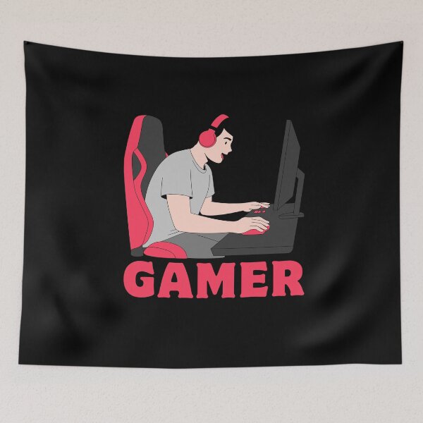Item preview, Cute Cartoon Boy Gamer Gameplay designed and sold by Rasheedaholik.