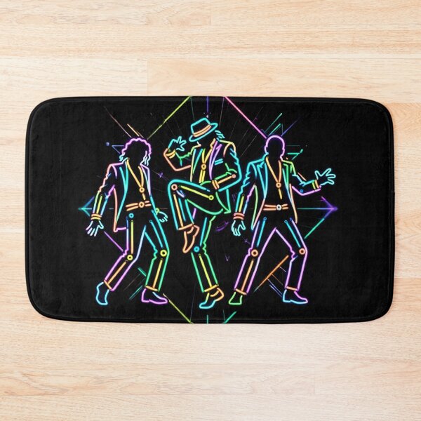 Item preview, MJ Triple Dancers Neon Glow Dance Art designed and sold by ExploreAura Studio.