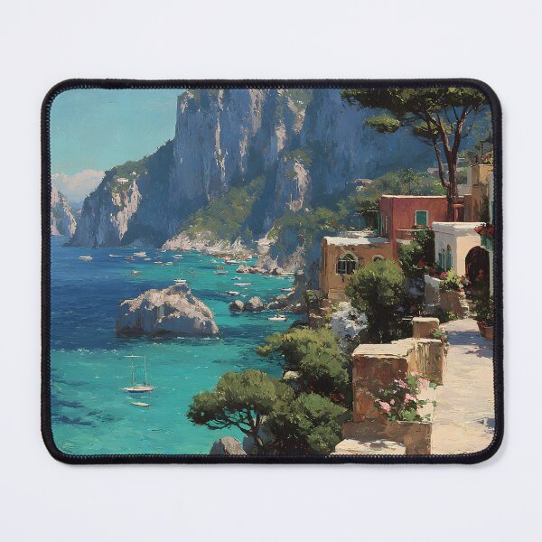 Item preview, Capri Colorful Mediterranean Village by the Sea designed and sold by daila70.