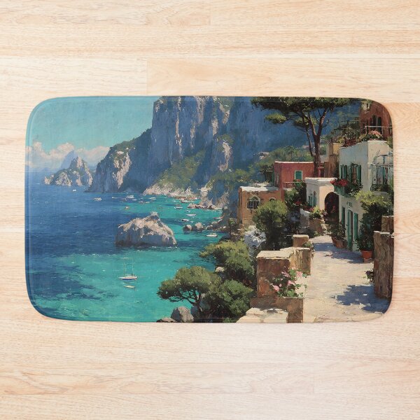 Item preview, Capri Colorful Mediterranean Village by the Sea designed and sold by daila70.