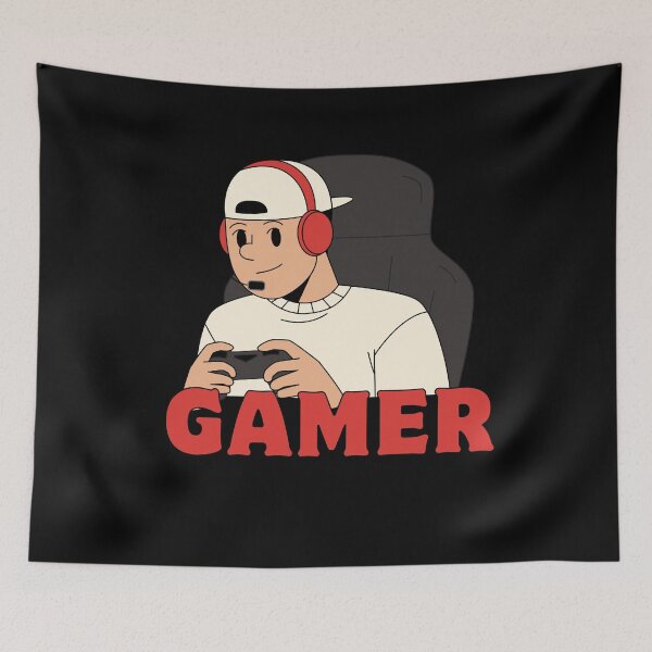 Item preview, Cute Boy Gamer – Gaming Time! designed and sold by Rasheedaholik.