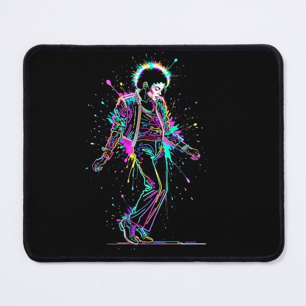 Item preview, MJ Dance King Neon Glow Splatter Art designed and sold by ExploreAura Studio.