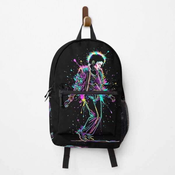 Item preview, MJ Dance King Neon Glow Splatter Art designed and sold by ExploreAura Studio.