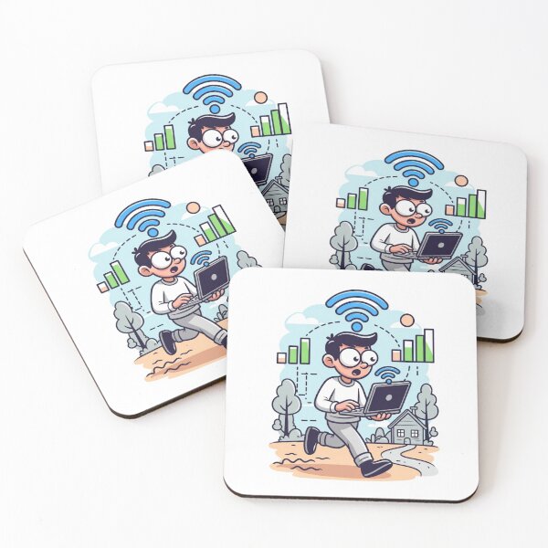 Item preview, Searching for WiFi Remote Work Digital Nomad Funny Laptop Design designed and sold by ZYNORAworld.