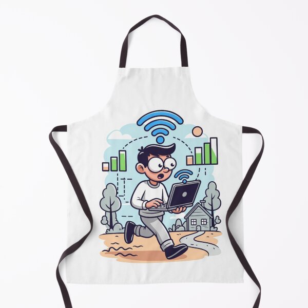 Item preview, Searching for WiFi Remote Work Digital Nomad Funny Laptop Design designed and sold by ZYNORAworld.