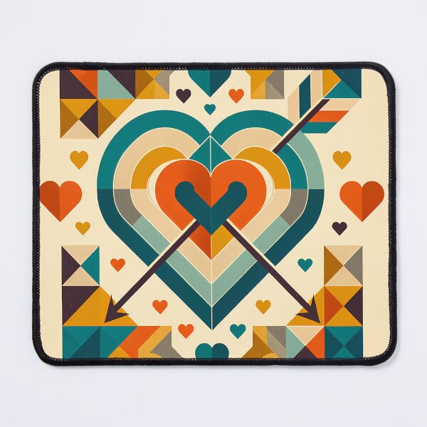 Item preview, Geometric Heart Arrows Abstract designed and sold by InkSmithery.