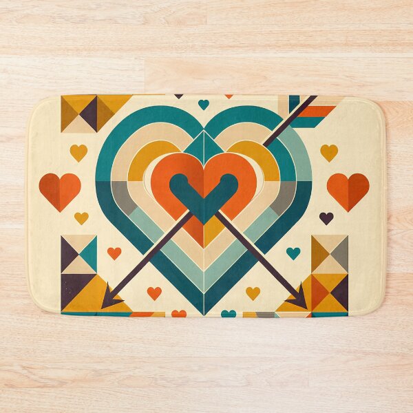 Item preview, Geometric Heart Arrows Abstract designed and sold by InkSmithery.