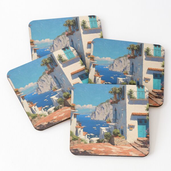 Item preview, Capri a Charming Coastal Village Scene designed and sold by daila70.