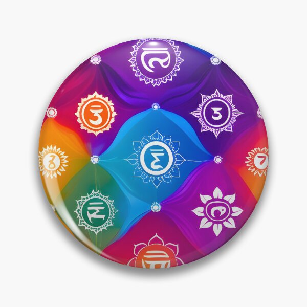 Item preview, Colorful Chakra Energy Sacred Symbols designed and sold by Good Vibes .