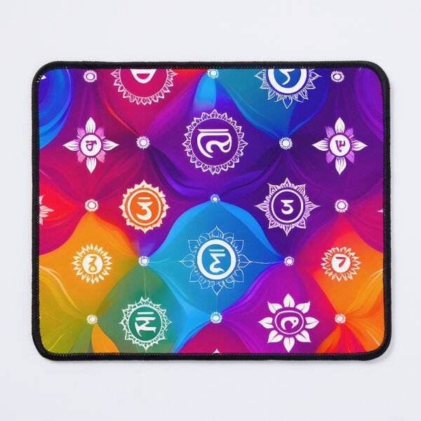 Item preview, Colorful Chakra Energy Sacred Symbols designed and sold by Good Vibes .