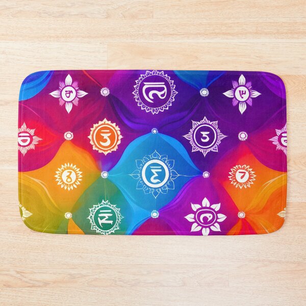 Item preview, Colorful Chakra Energy Sacred Symbols designed and sold by Good Vibes .