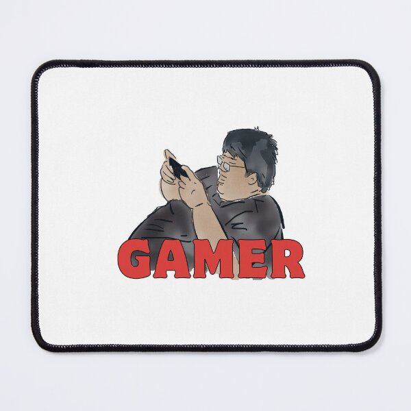 Item preview, Fat Cartoon Boy Gamer Plays Games designed and sold by Rasheedaholik.