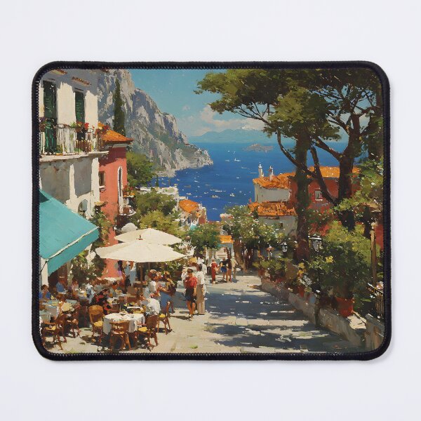 Item preview, Capri Coastal Street Cafes by the Sea designed and sold by daila70.