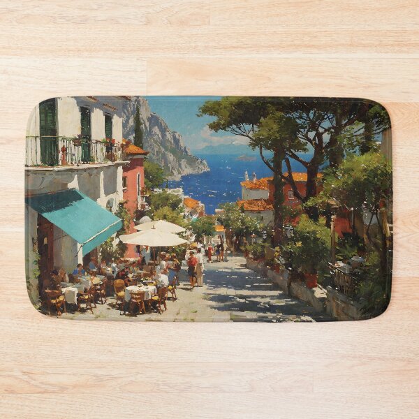 Item preview, Capri Coastal Street Cafes by the Sea designed and sold by daila70.