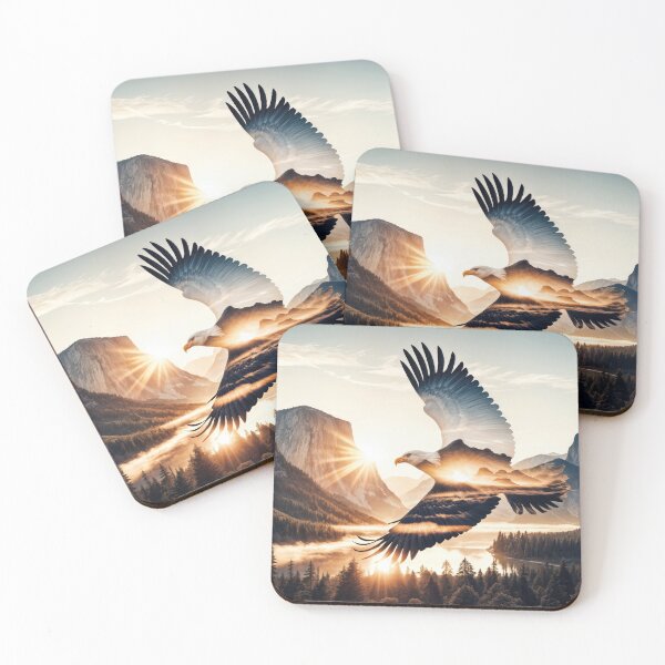 Item preview, Bald Eagle Soaring Over Mountain Valley designed and sold by Maria Dryfhout.