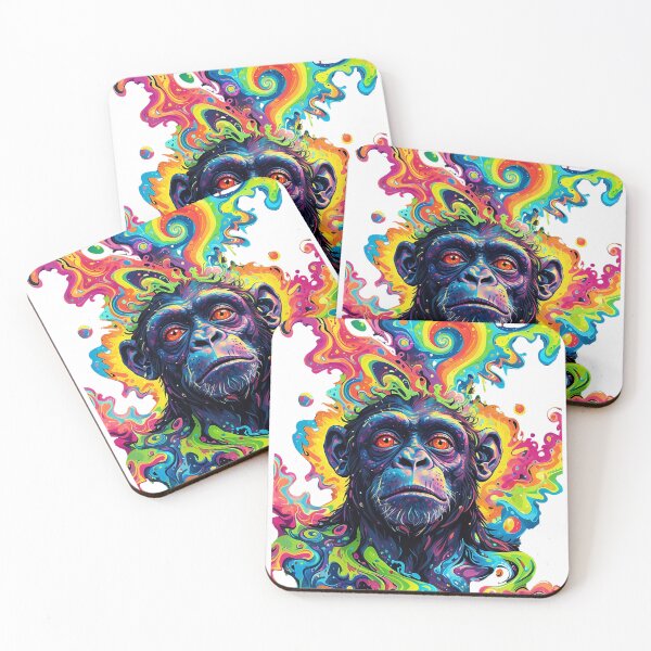 Item preview, Psychedelic 60s Chimp Graffiti Street Artwork designed and sold by Inished Productions.