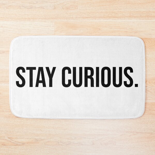 Item preview, Stay Curious Typography – Minimalist Motivational Quote Design designed and sold by ForcePrint.