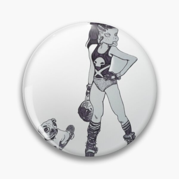 Item preview, Sassy Skater and her Pug designed and sold by meagzgordon.