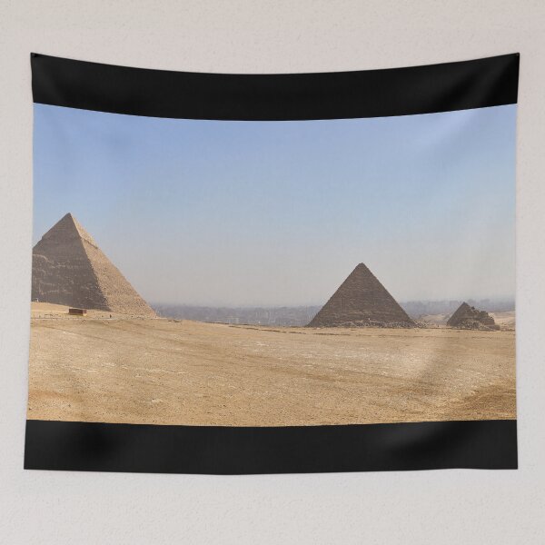 Item preview, Pyramids of Giza panorama. Cairo 2026 designed and sold by Jouko Lehto Photography.