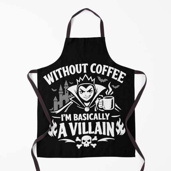 Item preview, Without Coffee I’m A Villain designed and sold by ChunkByChunk.