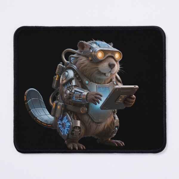 Item preview, Neon Dam Architect Beaver designed and sold by SynthRaccoon.