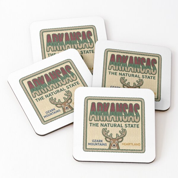 Item preview, Arkansas The Natural State - Ozark Mountains Deer Vintage Knitted Design designed and sold by Pattern-Parade.