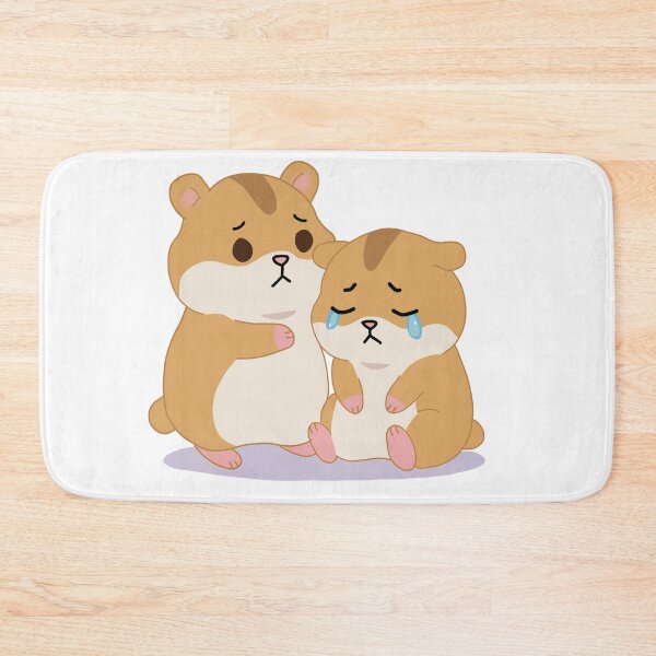 Item preview, Cute Comforting Hamster Sticker- Kawaii Sad Hamster Friends Cartoon designed and sold by pn_terest.
