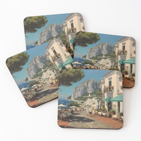 Item preview, Capri Street Cafes with Mediterranean Sea View designed and sold by daila70.