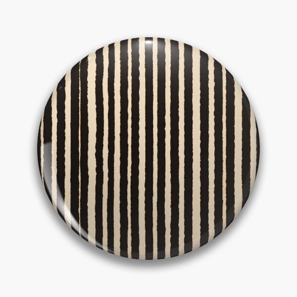 Item preview, Irregular Black Cream Vertical Stripes designed and sold by bubblegoth.
