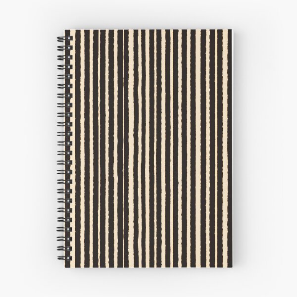 Item preview, Irregular Black Cream Vertical Stripes designed and sold by bubblegoth.