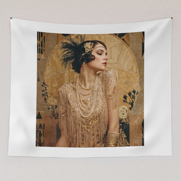 Item preview, Golden Jazz Age – Flapper Glamour designed and sold by ForeverPrintsOK.