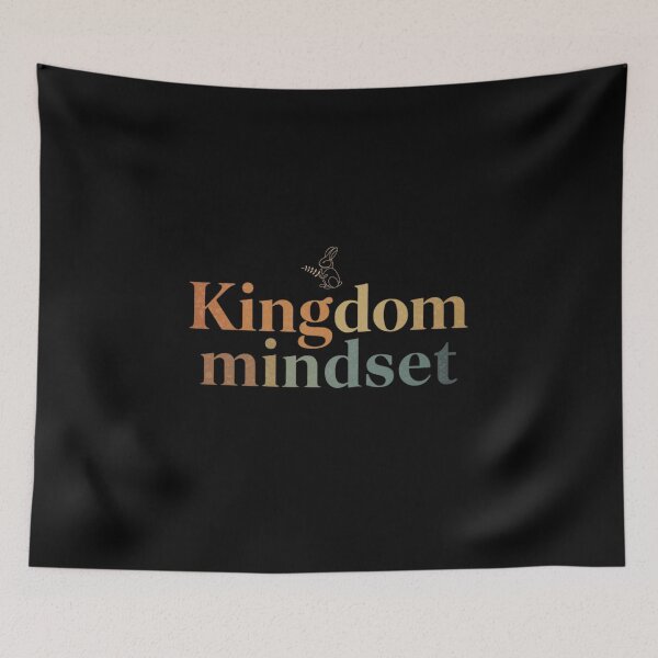 Item preview, Kingdom Mindset Christian Typography designed and sold by Sunniz.