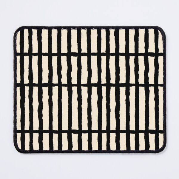 Item preview, Japandi Black Cream Organic Stripes designed and sold by bubblegoth.