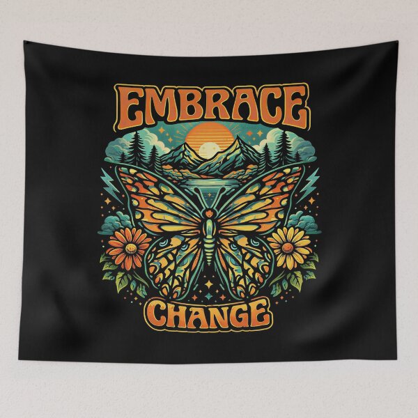 Item preview, Retro Boho Butterfly Wings of Peace  designed and sold by Blok45.
