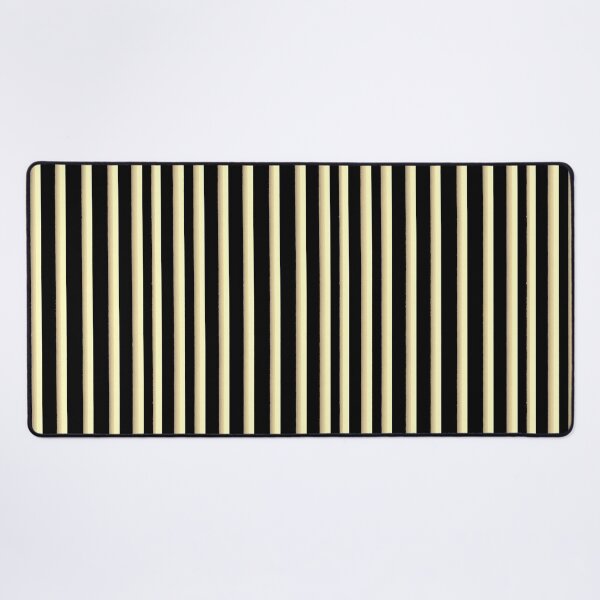 Item preview, Classic Black Cream Vertical Stripes designed and sold by bubblegoth.